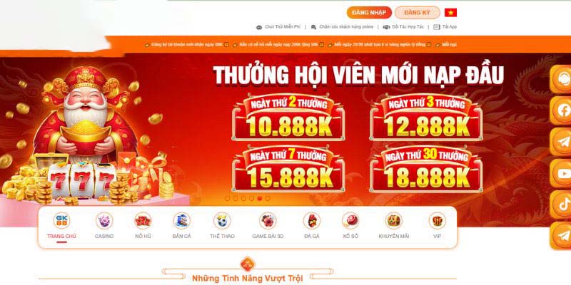 Truy cập vào đường link trang chủ GK88 uy tín nhận thưởng lớn